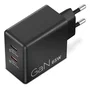 Lenovo Dual USB-C 65W GaN Charger Negro con cable de 1,5 m