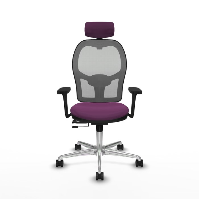 PIQUERAS Y CRESPO Silla de oficina Jorquera con mecanismo Sincro/Traslack, Morado y Gris PIQUERAS Y CRESPO Silla de oficina Jorquera con mecanismo Sincro/Traslack, Morado y Gris
