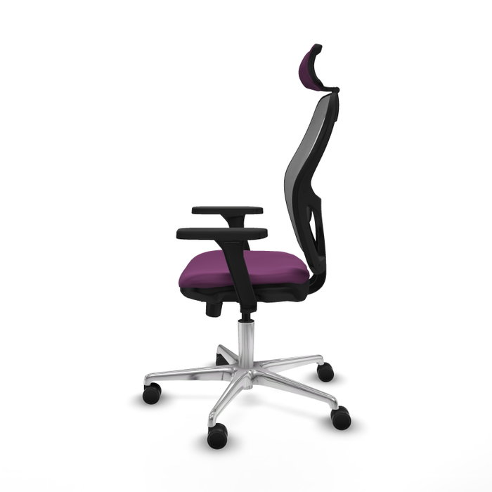 PIQUERAS Y CRESPO Silla de oficina Jorquera con mecanismo Sincro/Traslack, Morado y Gris PIQUERAS Y CRESPO Silla de oficina Jorquera con mecanismo Sincro/Traslack, Morado y Gris