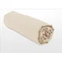 Home Linge Passion HP72115 Sábana Bajera Ajustable Microfibra 82g 140 x 190 cm Bolsillo 30 cm Profundidad Beige Marfil