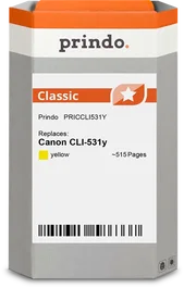 Prindo Cartucho de tinta amarillo PRICCLI531Y Classic