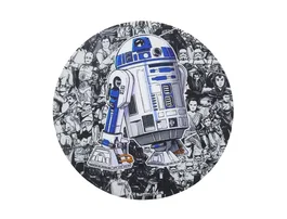 Wondee Alfombrilla de ratón Star Wars redonda R2D2 200 mm