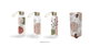 DKD Home Decor Botellas de Borosilicato Silueta Shengda Pack de 3
