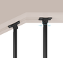 Tooq Soporte de Techo Extensible Doble Mástil para Pantallas 60-120 pulgadas, Negro