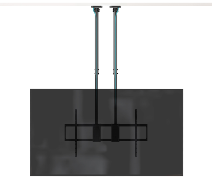 Tooq Soporte de Techo Extensible Doble Mástil para Pantallas 60-120 pulgadas, Negro Tooq Soporte de Techo Extensible Doble Mástil para Pantallas 60-120 pulgadas, Negro