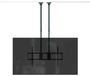 Tooq Soporte de Techo Extensible Doble Mástil para Pantallas 60-120 pulgadas, Negro