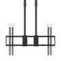 Tooq Soporte de Techo Extensible Doble Mástil para Pantallas 60-120 pulgadas, Negro