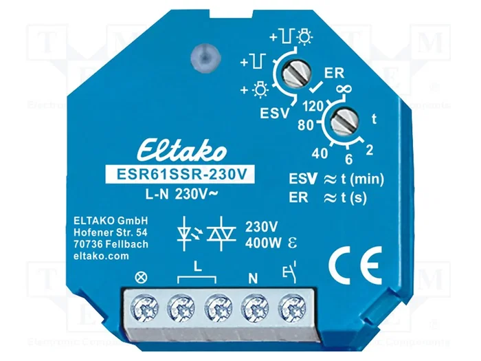 ELTAKO Relé de instalación biestable por impulsos NA 230VAC ELTAKO Relé de instalación biestable por impulsos NA 230VAC