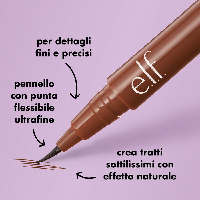 Elf Cosmetics HOLY STROKES micro-fine lápiz de cejas Neutral Brown