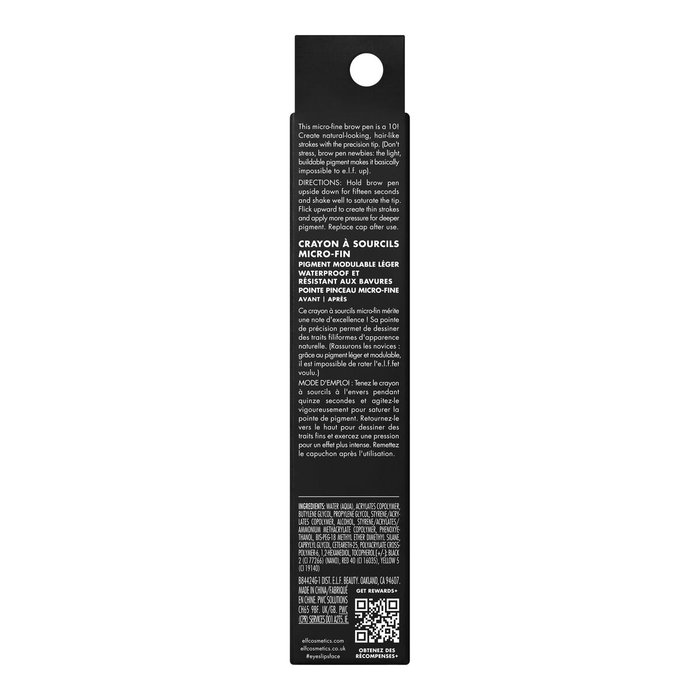 Elf Cosmetics HOLY STROKES micro-fine lápiz de cejas Neutral Brown