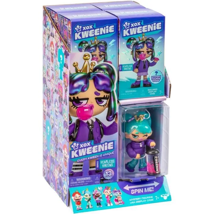 Xox Kweenie Muñeca Sorpresa Serie Fearless XOX0630996304006 13 cm 13 Modelos para Coleccionar Modelo Aleatorio Xox Kweenie Muñeca Sorpresa Serie Fearless XOX0630996304006 13 cm 13 Modelos para Coleccionar Modelo Aleatorio