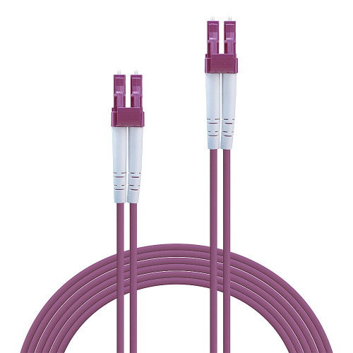 LINDY Cable de fibra óptica InfiniBand OM4 15 m LC/LC Rosa