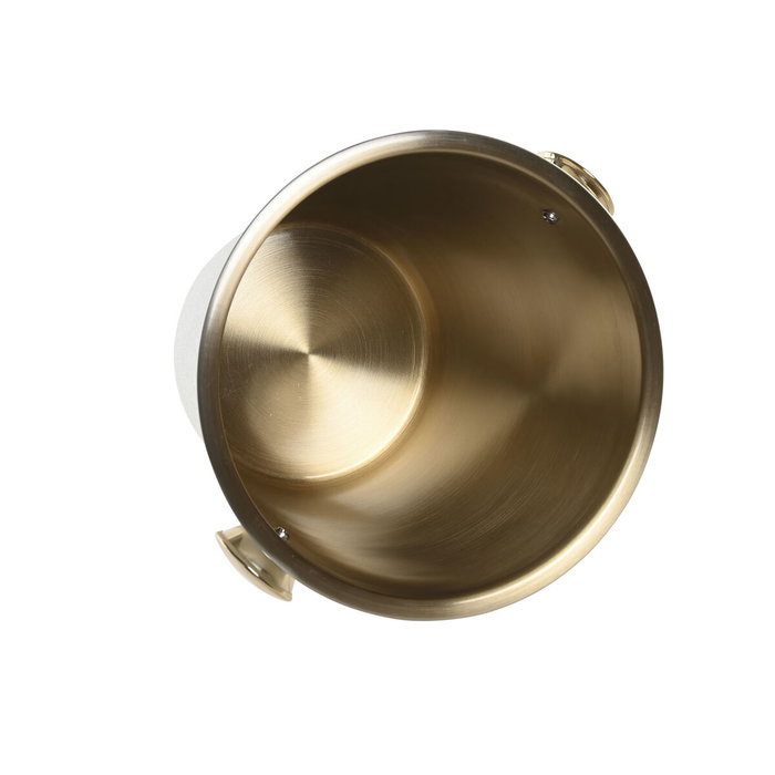 DKD Home Decor Champanera Inox 24x24x22 Blanco y Dorado