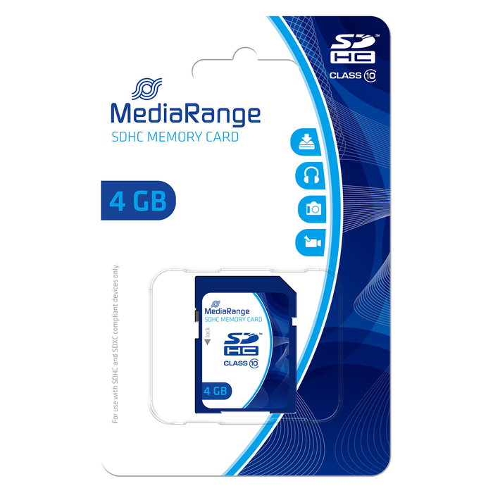 MEDIARANGE Tarjeta SDHC 4GB Clase 10 MEDIARANGE Tarjeta SDHC 4GB Clase 10