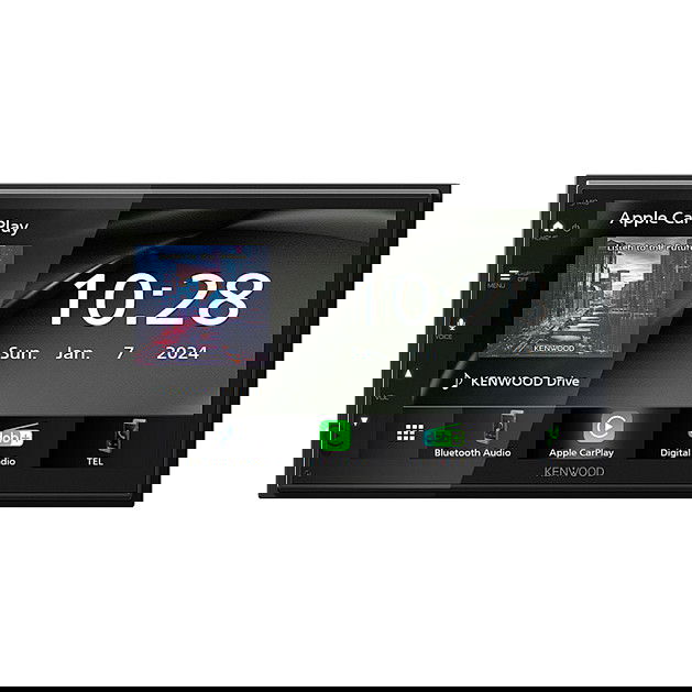 Kenwood DMX6523DAB Radio Coche 2 DIN Pantalla Táctil 6.8" 50W Bluetooth USB DAB+ Compatible Android Auto Apple CarPlay Negro
