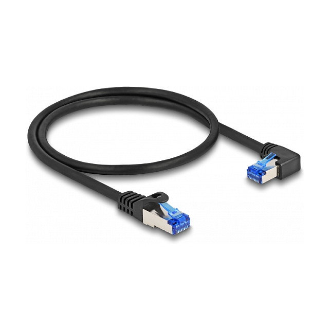DeLOCK Cable de red RJ45 Cat.6a S/FTP acodado 0,5 m Negro DeLOCK Cable de red RJ45 Cat.6a S/FTP acodado 0,5 m Negro