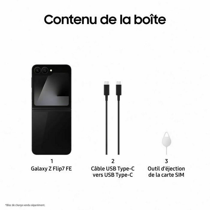 Samsung Galaxy Z Flip7 FE 5G 128 GB Negro Samsung Galaxy Z Flip7 FE 5G 128 GB Negro