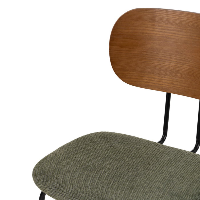 Silla Marrón-Verde Tejido-Metal Salón 48 X 55 X 82,50 cm (Set de 4) Silla Marrón-Verde Tejido-Metal Salón 48 X 55 X 82,50 cm (Set de 4)