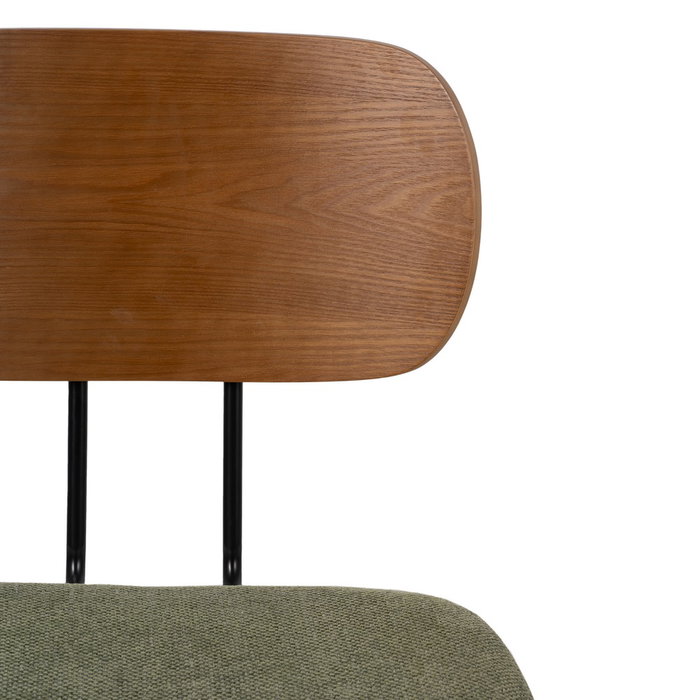 Silla Marrón-Verde Tejido-Metal Salón 48 X 55 X 82,50 cm (Set de 4) Silla Marrón-Verde Tejido-Metal Salón 48 X 55 X 82,50 cm (Set de 4)