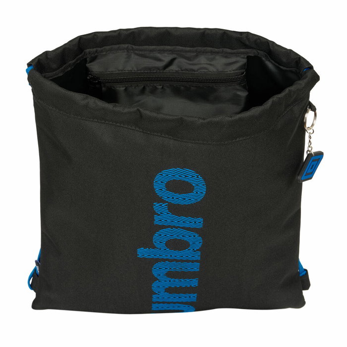 Bolsa Mochila con Cuerdas Kelme Jet black Negro 35 x 40 x 1 cm