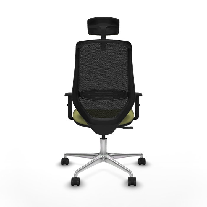 PIQUERAS Y CRESPO Silla de oficina Mardos con mecanismo Sincro, Verde oliva y Negro