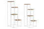 DKD Home Decor Repisa Blanco Natural Metal Abeto 40 x 100 x 40 cm Set de 2