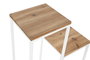 DKD Home Decor Repisa Blanco Natural Metal Abeto 40 x 100 x 40 cm Set de 2
