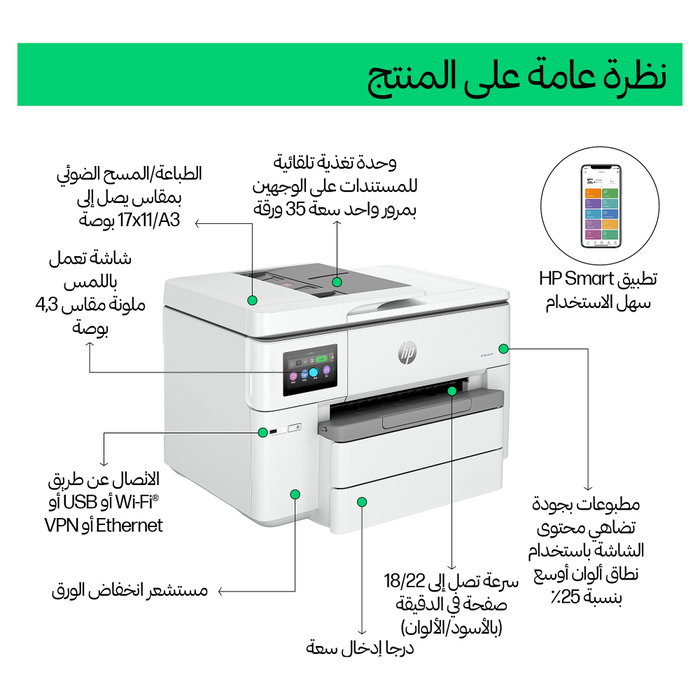 HP OfficeJet Pro 9730 A3 Multifunción Inkjet