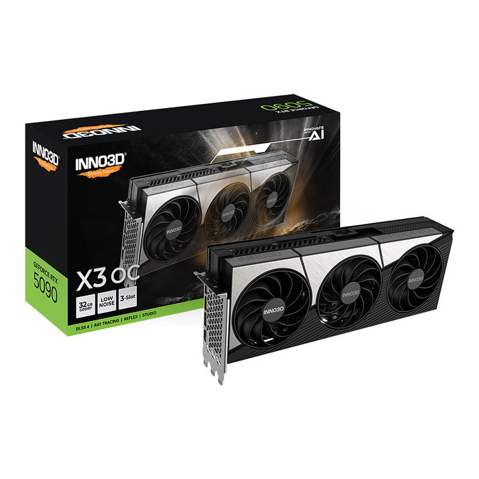 Inno3D GeForce RTX 5090 X3 OC 32GB GDDR7 3Fan Inno3D GeForce RTX 5090 X3 OC 32GB GDDR7 3Fan