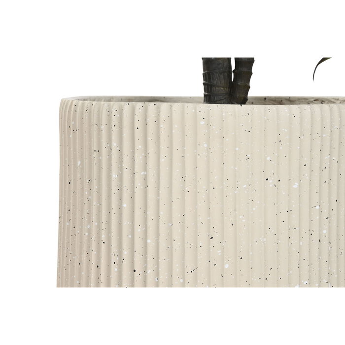 DKD Home Decor Planta de PE y Resina Verde y Beige 50x50x102 cm