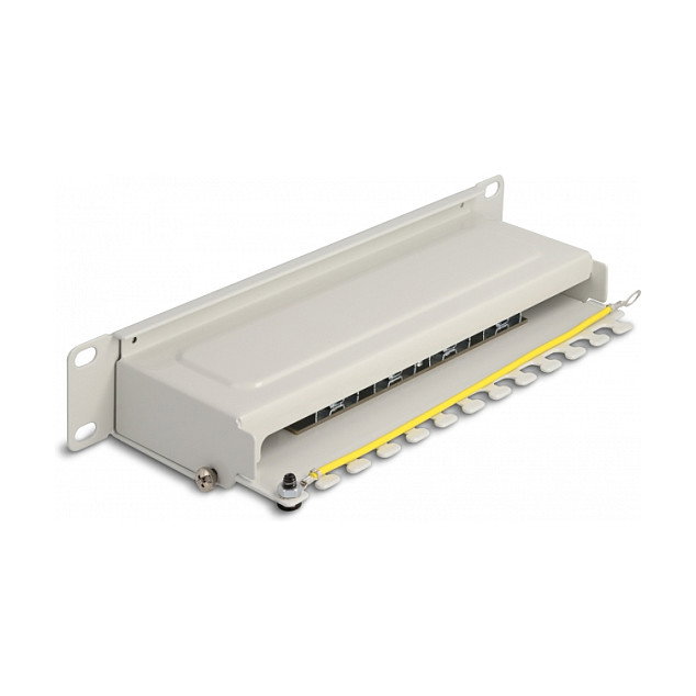 DeLOCK Patchpanel 8 puertos Cat.6A 10 pulg. gris