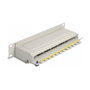DeLOCK Patchpanel 8 puertos Cat.6A 10 pulg. gris