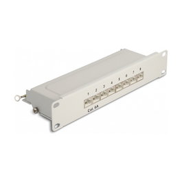 DeLOCK Patchpanel 8 puertos Cat.6A 10 pulg. gris