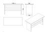 Hanah Home Vo10-W Juego de Muebles de Oficina Blanco Tablero de Partículas Recubierto de Melamina