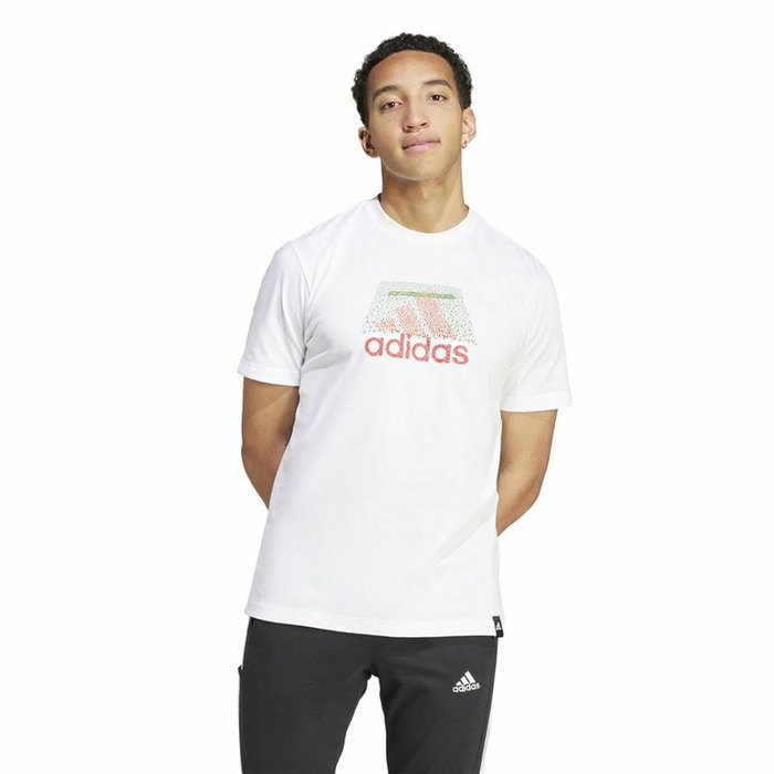 Camiseta de Manga Corta Hombre Adidas Codes Bos Graphic Blanco