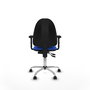 PIQUERAS Y CRESPO Silla de oficina Aýna Azul con Brazos 2D