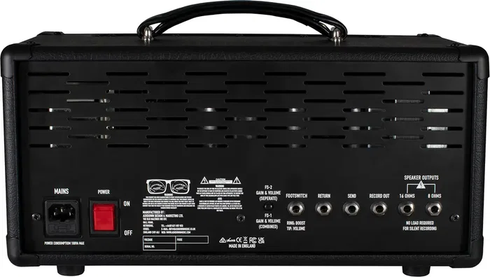 Ashdown Peacemaker PM-20H Cabezal Amplificador de Guitarra 20W Válvulas Made in UK