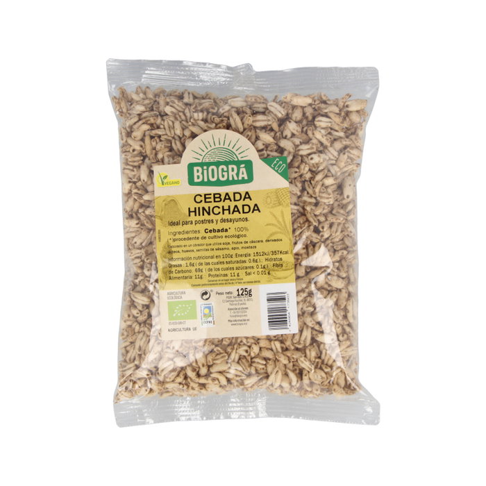BIOGRA Cebada Hinchada sin miel BIO 125g BIOGRA Cebada Hinchada sin miel BIO 125g