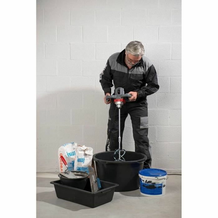 Powerplus Mezclador de concreto / pintura 1200 W con agitador de 120 mm