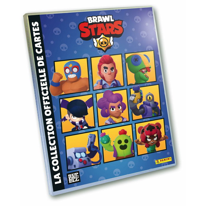 Panini Pack de inicio Brawl Stars TC - Carpeta + 2 fundas + 1 carta de edición limitada + 16 cartas