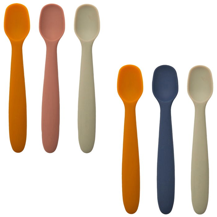 Tom et Zoe Juego de 3 Cucharas de Silicona Puericultura