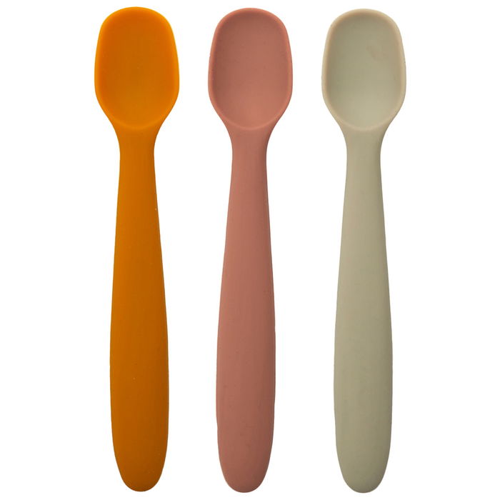 Tom et Zoe Juego de 3 Cucharas de Silicona Puericultura