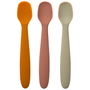 Tom et Zoe Juego de 3 Cucharas de Silicona Puericultura