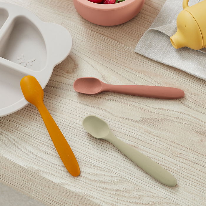 Tom et Zoe Juego de 3 Cucharas de Silicona Puericultura