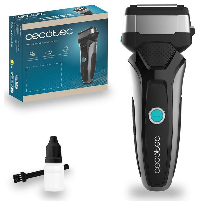 Cecotec PrecisionCare X-Trimm Triple Máquina de afeitar de láminas Negro Cecotec PrecisionCare X-Trimm Triple Máquina de afeitar de láminas Negro