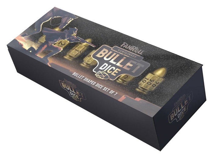FanRoll Poly Pack de Dados Gunslinger (7) en Resina con Acabado Bronce FanRoll Poly Pack de Dados Gunslinger (7) en Resina con Acabado Bronce