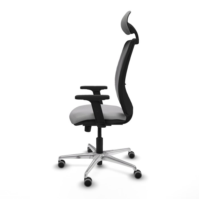 PIQUERAS Y CRESPO Silla de oficina Zulema con mecanismo Sincro, Gris claro y Negro PIQUERAS Y CRESPO Silla de oficina Zulema con mecanismo Sincro, Gris claro y Negro