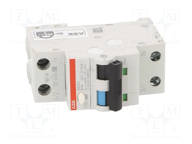 ABB DS201A-B16/0.01 RCBO 16A 10mA 230VAC ABB DS201A-B16/0.01 RCBO 16A 10mA 230VAC