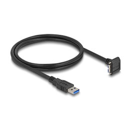 DeLOCK Cable USB Tipo-A a Micro-USB B Angular 90° 1 m Negro
