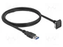 DeLOCK 81030 Cable USB Tipo-A a Micro-USB B Angular 90° 1 m Negro